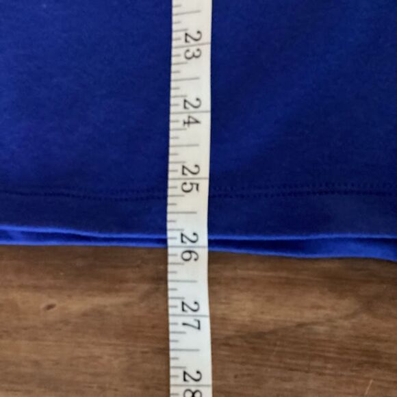 Quacker Factory Gone Sailing Short Sleeve Top Women's 1X in Nautical Blue - Picture 6 of 10